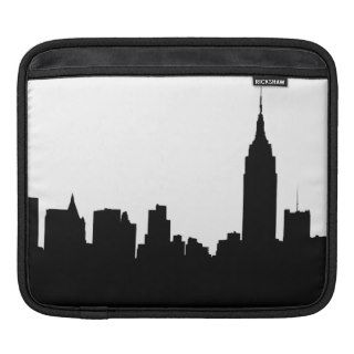 NYC Skyline Silhouette, Empire State Bldg #1 iPad Sleeve