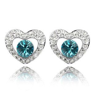 BOXINGCAT Exquisite Swarovski Style Clear Austrian Crystal Studs Earring BGCA1575 Jewelry
