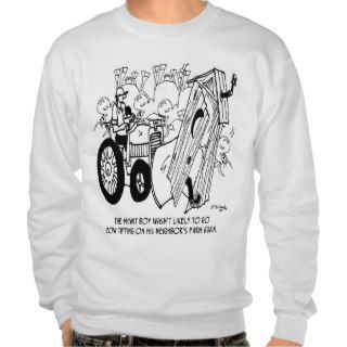 No More Cow Tipping Pull Over Sweatshirt