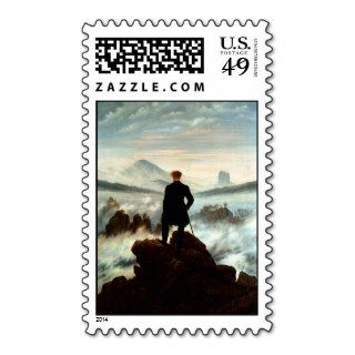 Wanderer Above the Sea of Fog, Caspar Friedrich Postage Stamp