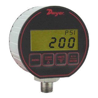 Dwyer Digital Pressure Gage, DPG 206, 0 200 psig, 3 in 1 Gage, Transmitter & Switch Industrial Pressure Gauges