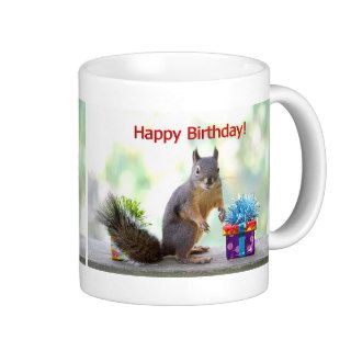 Happy Birthday Squirrel Coffee Mug