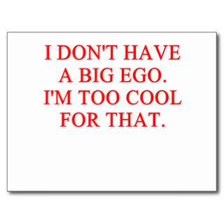 big ego post cards