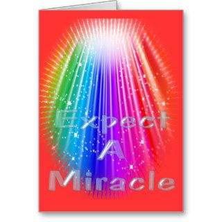 expect a miracle greeting cards