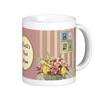 Spring Floral Bouquet World's Best Mom Coffee Mug