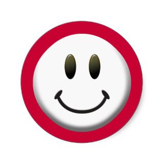 Happy Smiley Face Sticker
