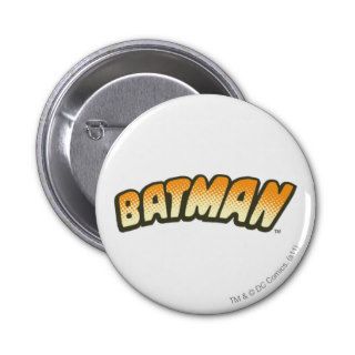 Batman Orange Halftone Logo Pins