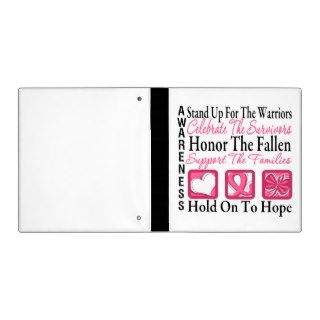 Stand Up Celebrate Honor Collage Breast Cancer Binder