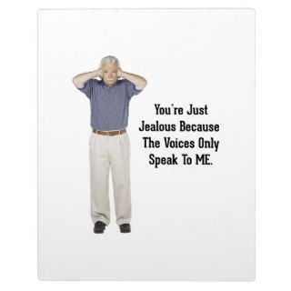 The Voices   Funny Sayings Quotes Photo Plaques