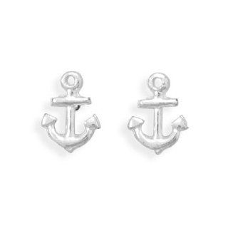 925 Sterling Silver Anchor Stud Earrings West Coast Jewelry Jewelry