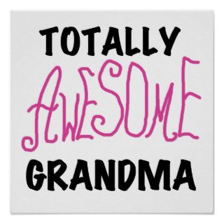 Totally Awesome Grandma   Pink Tshirts and Gifts Print
