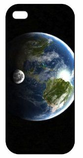 Moon Over Planet Earth, 184, iPhone 5 Premium Plastic Case, Cover, Aluminium Layer, Movie Theme Shell Cell Phones & Accessories