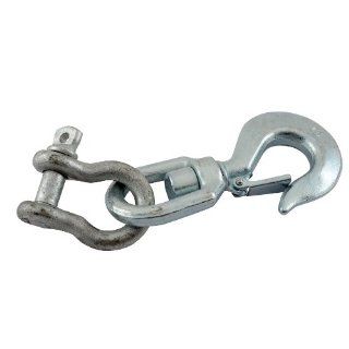 Vestil HOOK S 6 Steel Swivel Lifting Hook with Clevis, 6000 lbs Working Load Limit Pulling And Lifting Slip Hooks