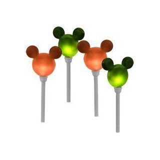 Mickey Ears LightShow Pathway Markers Gemmy Christmas Set of 4  Outdoor Decor  Patio, Lawn & Garden