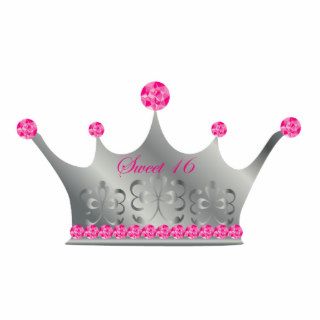 Sweet 16 Princess Crown Sculpture Cut Outs