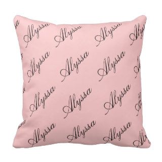 Custom Name & Color Throw Pillows