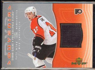 2003 04 UD MVP Souvenirs Simon Gagne Game Used Jersey Sports Collectibles