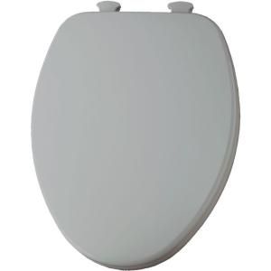 Church Lift Off Elongated Closed Front Toilet Seat in Silver 585EC 162