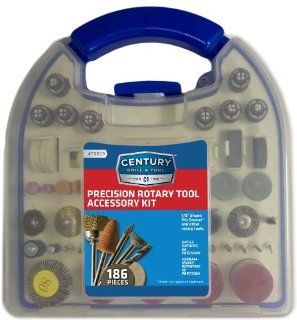 Century Drill and Tool 78009 186 Piece Rotary Tool Accessory Kit   Power Rotary Tool Accessories  