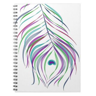 Original Drawing peacock feather Journals