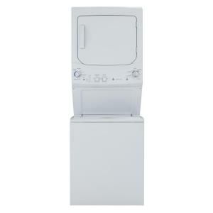 GE Unitized Spacemaker 3.3 cu. ft. Washer and 5.9 cu. ft. Electric Dryer in White GTUP270EMWW