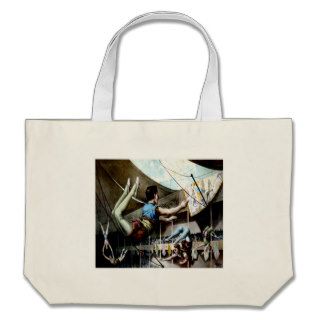 Vintage Circus Act ~ Trapezes Tote Bags