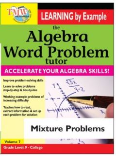 Algebra Word Problem Mixture Problems Jason Gibson  Instant Video