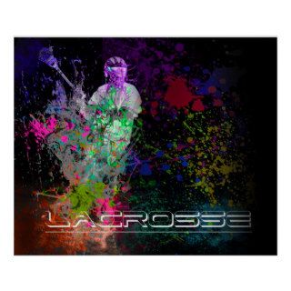 Lacrosse Splatter spread poster