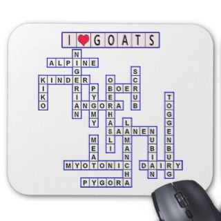 TEMPLATE PUZZLE GOATS MOUSE PAD