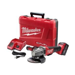 Milwaukee M18 Fuel 18 Volt Lithium Ion Brushless 4 1/2 in./5 in. Cordless Grinder, Paddle Switch No Lock Kit 2780 21