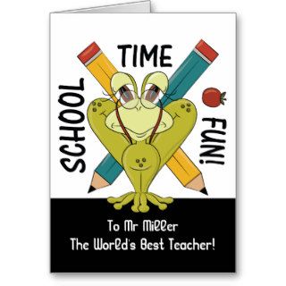 Best Teacher Award Greeting Cards