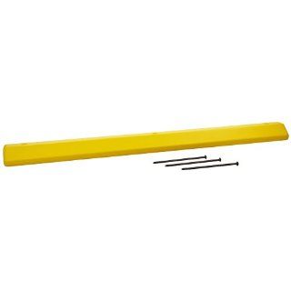 Eagle 1790Y Yellow High Density Polyethylene Parking Stop with Anchor Kit, 72" Length, 8" Width, 4" Height