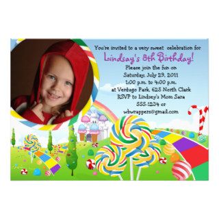 Candyland Party Invitation