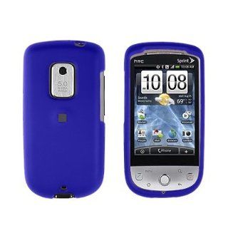 Crystal Hard Rubberized Blue Cover Case for HTC HERO CDMA Sprint [WCP195] Cell Phones & Accessories