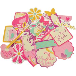 Butterfly Kisses Collectables Cardstock Die Cuts 53/Pkg  Kaisercraft Paper Die Cuts