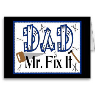 Dad Mr Fix It Card