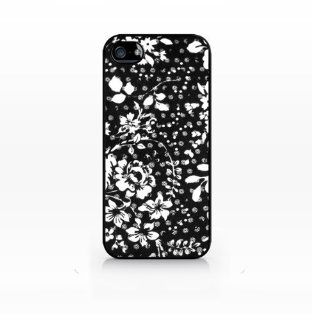 Floral Pattern   Flat Back, iphone 4 case, iPhone 4s case, Hard Plastic Black case   GIV IP4 221 BLACK Cell Phones & Accessories