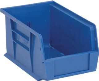 Quantum QUS221 Plastic Storage Stacking Ultra Bin, 9 Inch by 6 Inch by 5 Inch, Blue, Case of 12   Open Home Storage Bins