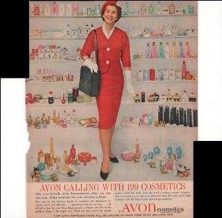 Avon Calling With 199 Cosmetics Have Your Representative Stop By 1960 Vintage Antique Advertisement  Prints  