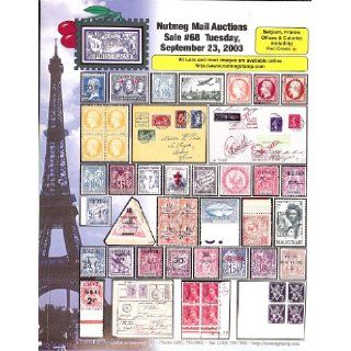 Nutmeg Stamp Sales   Foreign Belgium, France, Office & Colonies, Including Red Cross (Stamp Auction Catalog) (Sale 68, Sep 23, 2003) Nutmeg Stamp Sales Books
