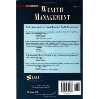 Wealth Management The Financial Advisor's Guide to Investing and Managing Client Assets Harold Evensky 9780786304783 Books