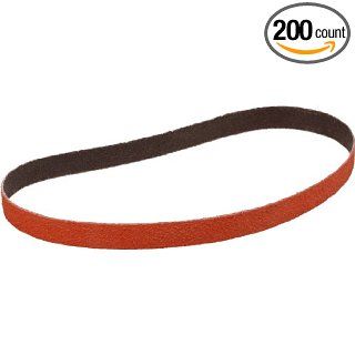 3M Cloth Belt 777F, Ceramic Aluminum Oxide, Wet/Dry, 1/2" Width x 12" Length, P120 Grit, Fabric Splice, Orange (Pack of 200) Sander Belts