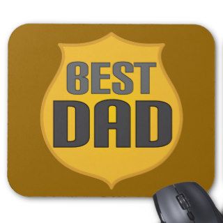 Badge Award Best Dad Gift Mouse Pads