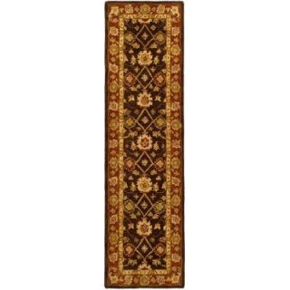 Safavieh Anatolia Olive and Rust 2 ft. 3 in. x 12 ft. Runner AN554A 212