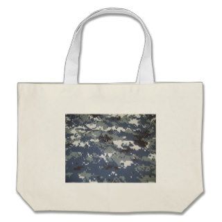 Navy Digital Camouflage Canvas Bags
