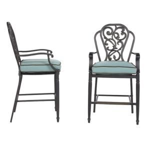 Home Decorators Collection Alastaire Mayan Gold Patio Bar Chair (2 Pack) 0839700530