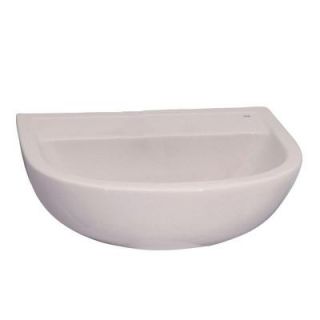 Barclay Products Compact Wall Mount Bathroom Sink in White 4 544WH