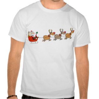 Santa and Reindeers T Shirts