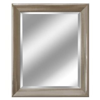 Deco Mirror 29 in. x 35 in. Transitional Mirror in Brushed Nickel 2076