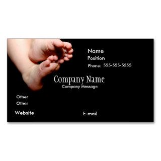 BabiesFeetInBlack 4 zazzle, Company Name, CompaBusiness Cards